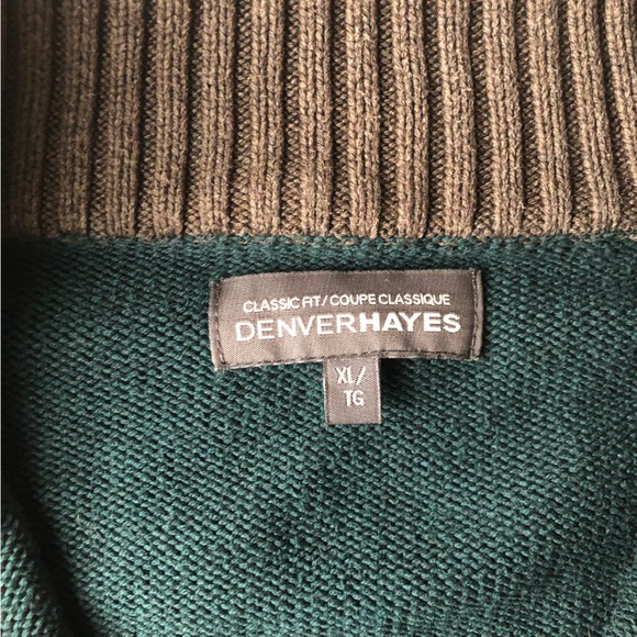Mens Denver Hayes Cotton quarter zip sweater - Picture 3 of 7